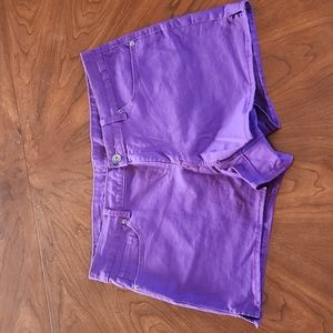 Purple Jean Shorts